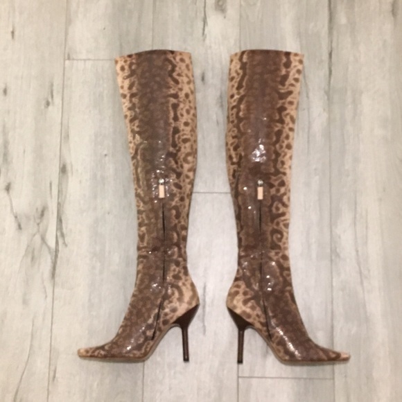 RARE Tom Ford for Gucci Thigh Hi Snakeskin Boots - Picture 3 of 8